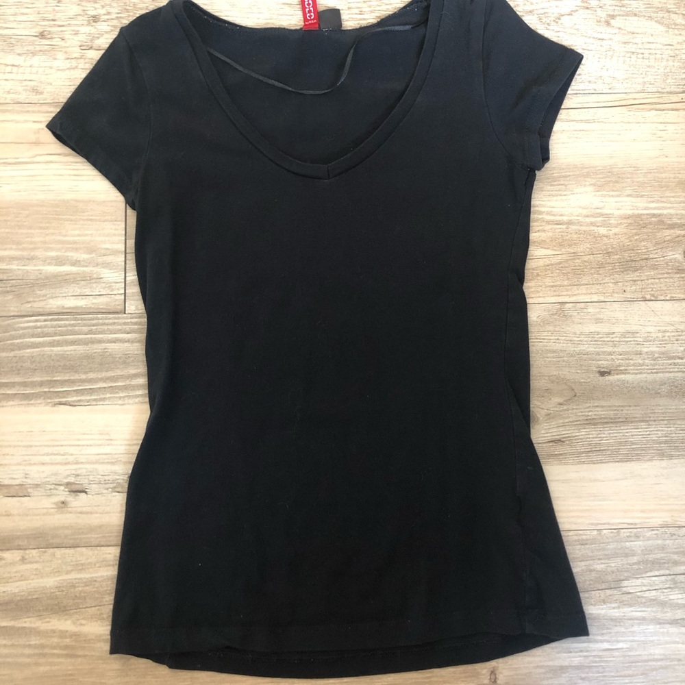 H&M Black V-Neck Top
